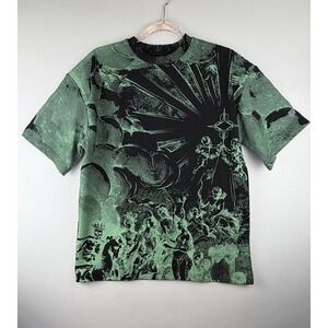 Renaissance Graphic T-Shirt Mens Small Rare Pre-Production Streetwear Goth Y2K